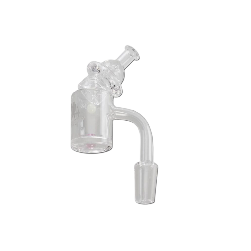 Black Leaf Quartz Banger Spinner Cap + 2 Perler