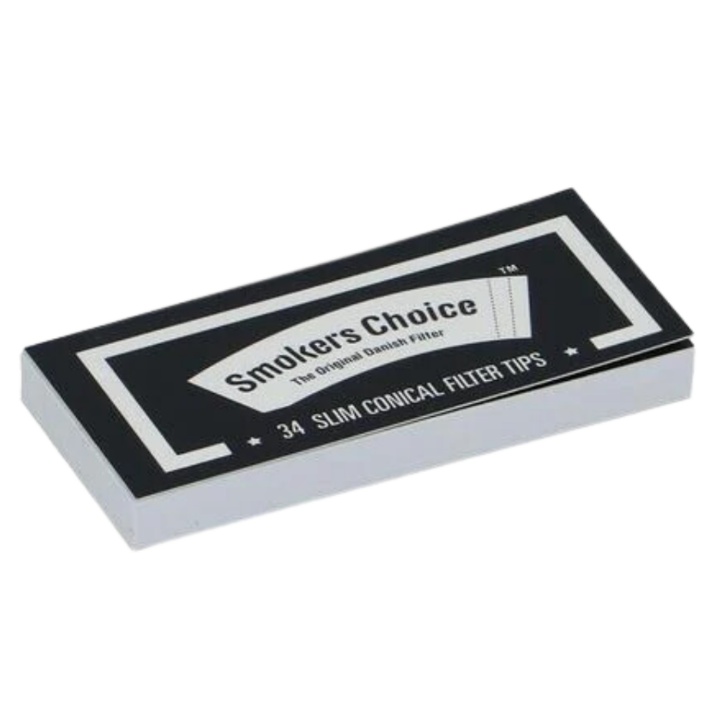 Filter Tips Slanke Koniske Svart - Smokers Choice