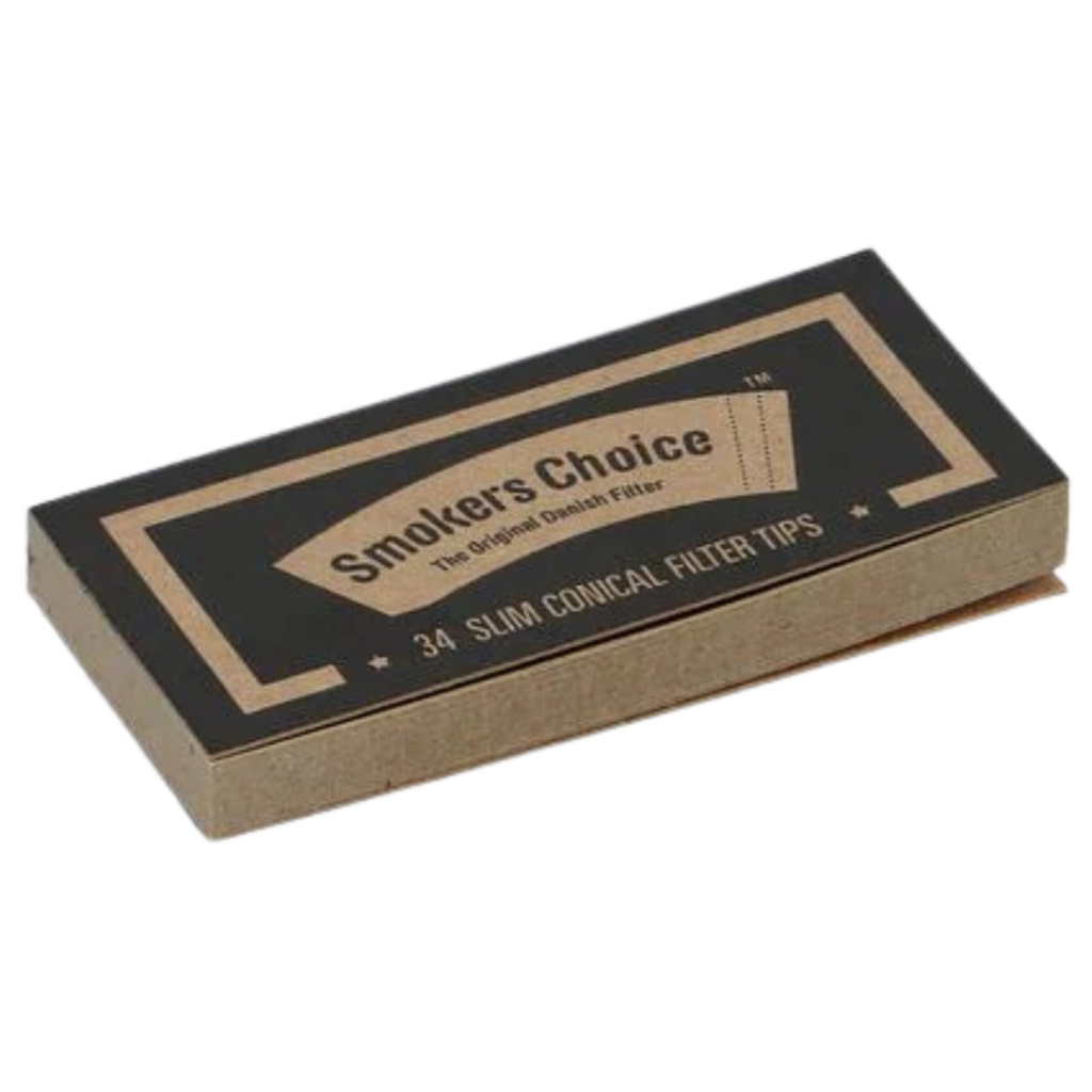 Filtertips Slim Konisk Brun - Smokers Choice