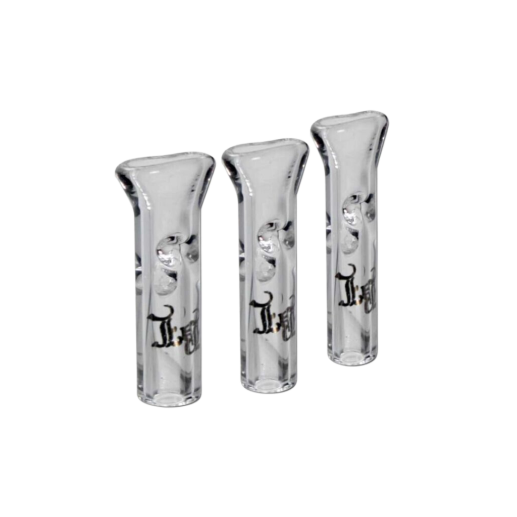 Glass filtertips Black Leaf 6/7/8 mm