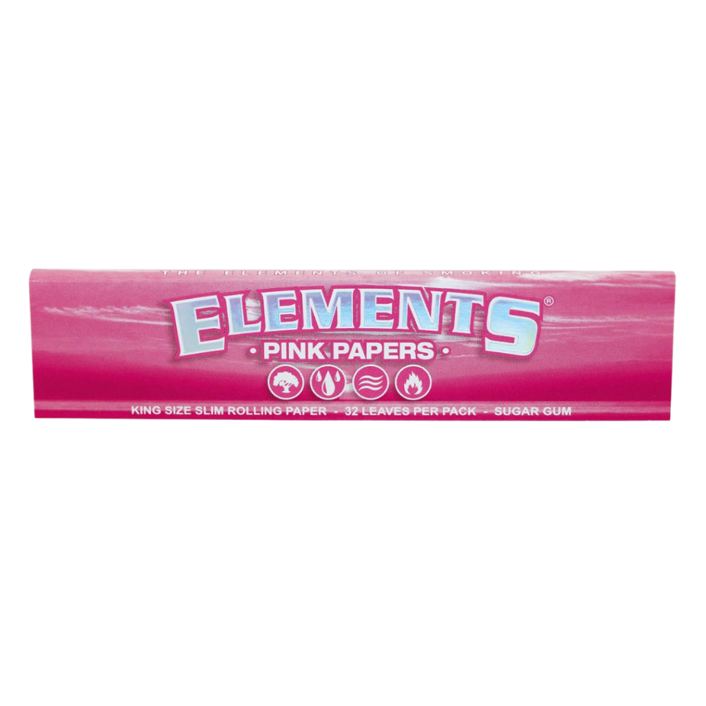 Elements - King size slim Pink Ris papir