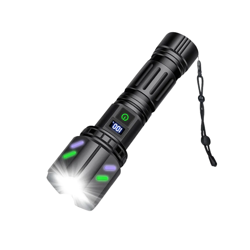 Dual Switch lommelykt 15.000 Lumen + Oppladbart Batteri