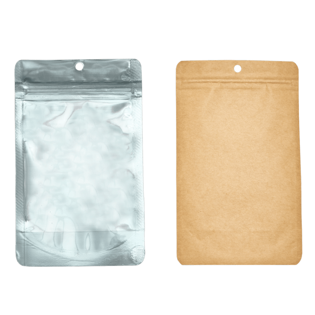 Qnubu Zip Bag Brun - 50stk. Luktfri