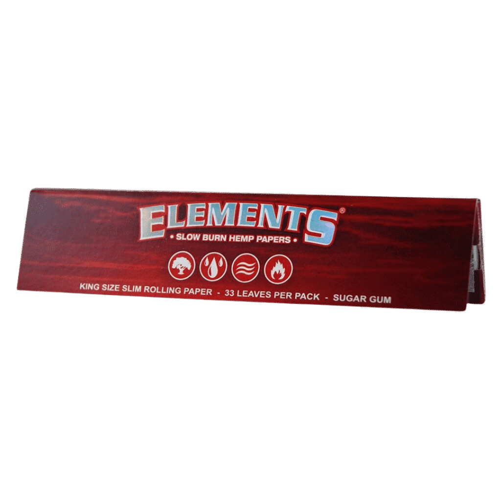 Elements - Rød Kingsize Slim Hamp