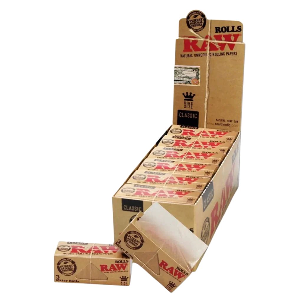 Raw - Classic Rolls King Size meterpapir