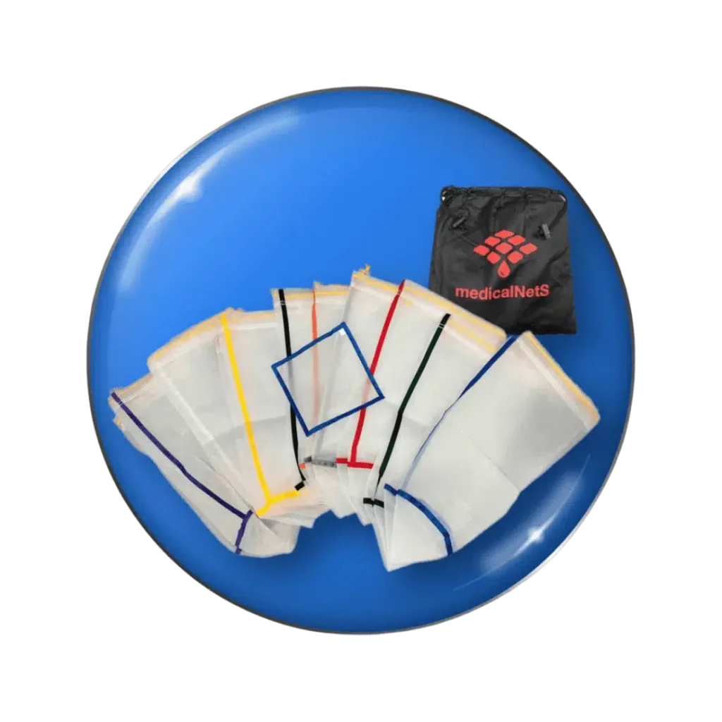 MedicalNets Vaskeposer 9 stk + Blotting-skjerm 20L