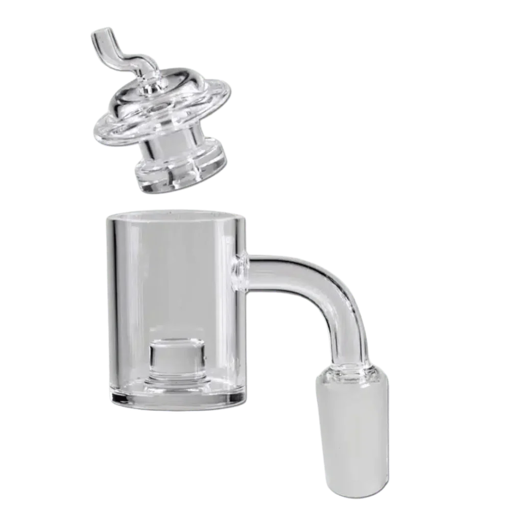 Glassbanger-sett med carb cap – NS14 (dabbing-tilbehør)