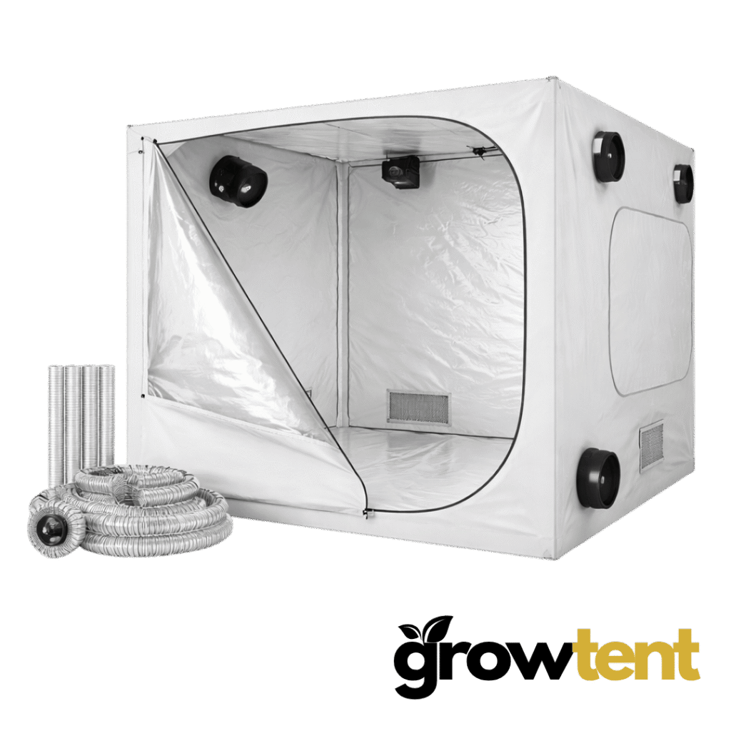 Grow Tent 150x150x200 cm, 600D hvit, 19 mm stenger