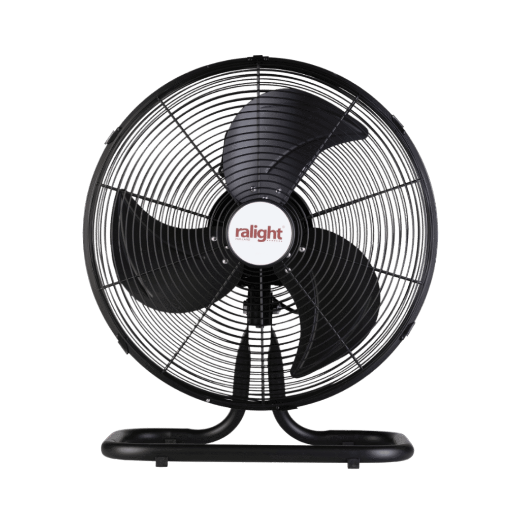 Ralight gulvvifte 45 cm - 45W, svart, med fjernkontroll