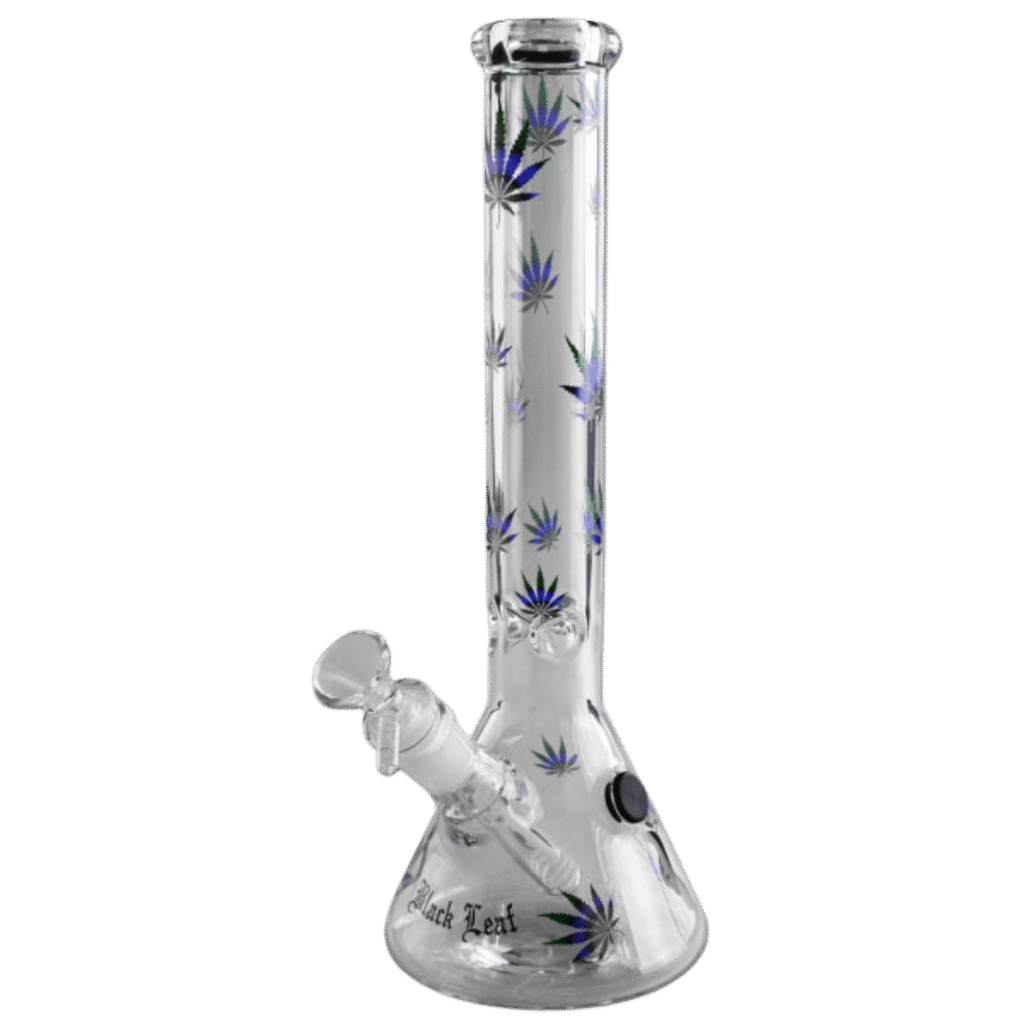Black Leaf - Leaves glassbong med iskammer