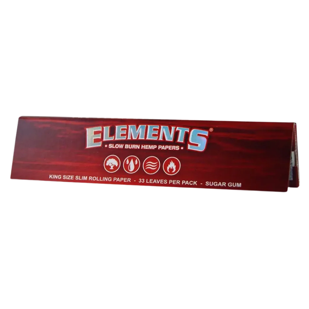 Elements - Rød Kingsize Slim Hamp
