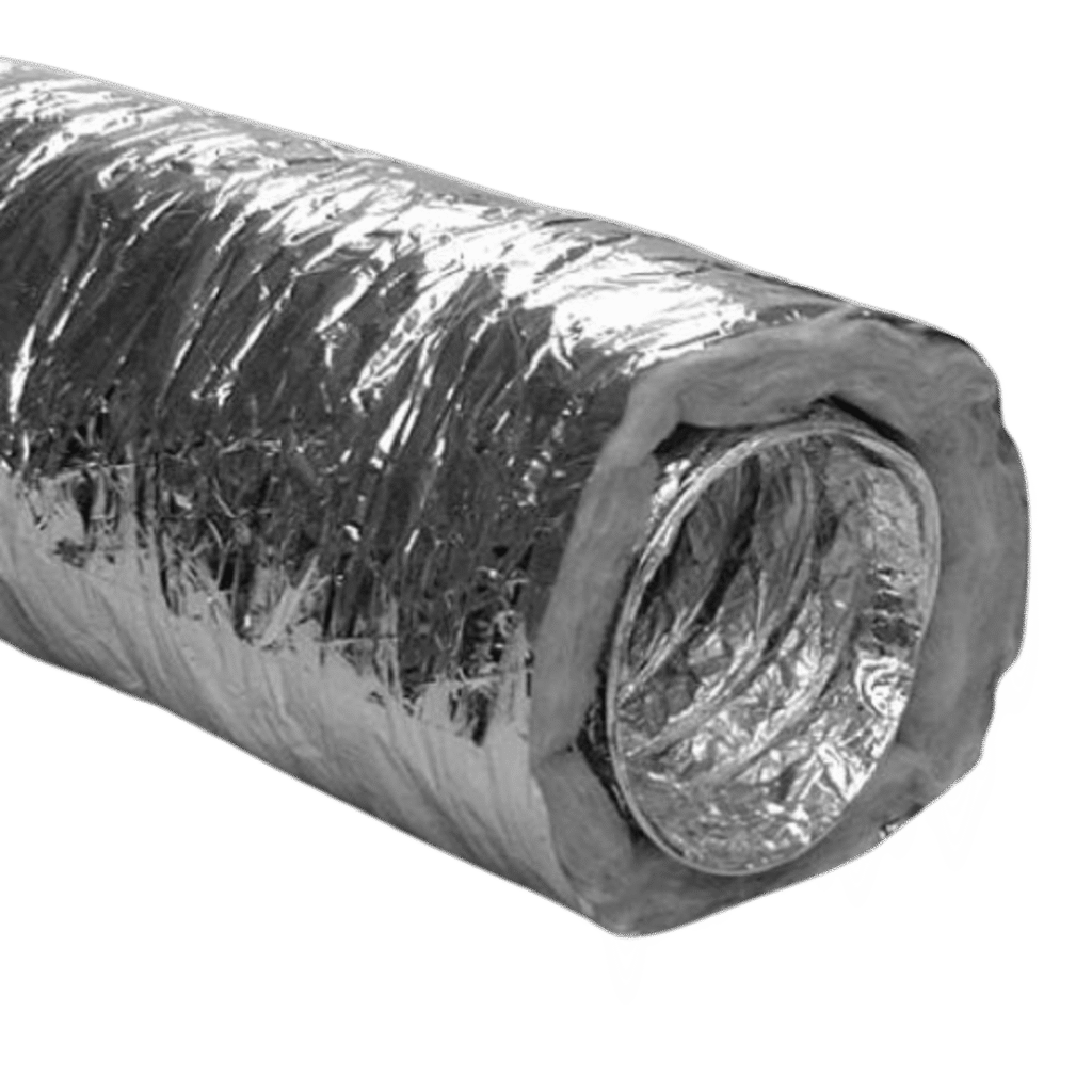 Lydløs alu fleksrør - 10 meter