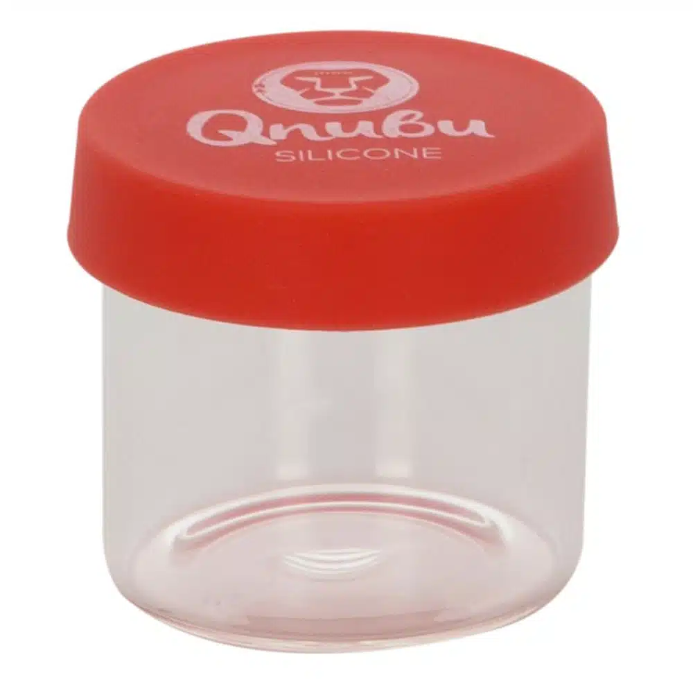 Qnubu glassbeholder m. silikonlokk 6 ml